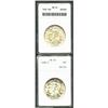 Image 1 : 1920 50C MS61 ANACS, rich pearl-gray patina, lightly abraded, good luster, a reasonable strike; and.