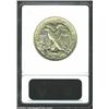 Image 2 : 1920-S 50C AU55 ANACS. The reverse is satiny, lightly toned, and quite pristine for the grade, with.