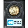Image 2 : 1943 50C MS67 PCGS. A beautifully toned Walker with deep russet at the edges blending flawlessly int