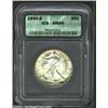 Image 1 : 1944-S 50C MS66 ICG. An eye-appealing Gem, somewhat soft on Liberty's head and left hand, but radiat