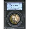 Image 1 : 1945-D 50C MS66 PCGS. An exquisite, high quality Gem, there are halos of olive-orange toning along t