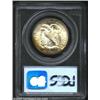 Image 2 : 1945-D 50C MS66 PCGS. An exquisite, high quality Gem, there are halos of olive-orange toning along t