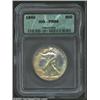 Image 1 : 1940 50C PR68 ICG. Whereas the reverse is overlaid in more or less even dove-gray patina, the obvers