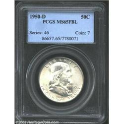 1950-D 50C MS65 Full Bell Lines PCGS. Gleaming luster and a good strike guarantee the eye appeal of.