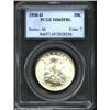 Image 1 : 1950-D 50C MS65 Full Bell Lines PCGS. Just a bit of light toning floats over the well-defined and cl