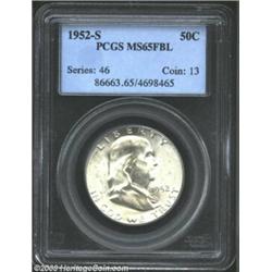 1952-S 50C MS65 Full Bell Lines PCGS. The surfaces are brilliant-white in appearance with swirling,.
