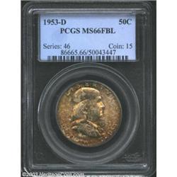 1953-D 50C MS66 Full Bell Lines PCGS. The 1953-D is extremely rare in high grade and with Full Bell.