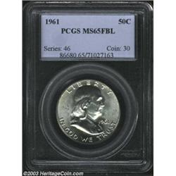 1961 50C MS65 Full Bell Lines PCGS. Well struck and fully brilliant, with an abundance of gleaming s