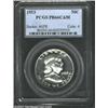 Image 1 : 1953 50C PR66 Cameo PCGS. The obverse is well-frosted on this nearly Superb Gem proof. The rims show