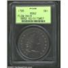 Image 1 : 1795 S$1 Flowing Hair, Two Leaves MS62 PCGS. B-1, BB-22. This is a popular variety among type collec