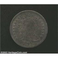 1797 S$1 9x7 Stars, Large Letters VF20 Cleaned, Retoned, Obverse Scratch Uncertified. B-1, BB-73, R.