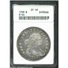Image 1 : 1798 S$1 Large Eagle XF40 ANACS. B-8a, BB-125. The so-called "Misoriented Star Reverse." This variet