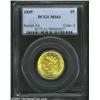 Image 1 : 1835 $5 MS61 PCGS. McCloskey 1-A, R.3. Breen-6504. First Head. Classic Half Eagles are highly collec