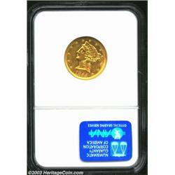 1855-C $5 MS61 NGC. Winter 23-J. While the 1855-C is one of the easier Charlotte Half Eagles to obta