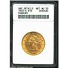 Image 1 : 1892-S $10--Damaged--ANACS. Unc Details, Net AU50. Liberty has a dig near the tip of her nose. Well.