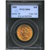 Image 1 : 1899 $10 MS64 PCGS. A lustrous and boldly struck near-Gem that has pleasing lemon-gold patina and a.