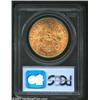 Image 2 : 1907-S $20 MS62 PCGS. Lovely pink-gold color covers most of the clean, prooflike surfaces. The strik