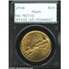 Image 1 : 1908 $20 No Motto MS65 PCGS. Both sides are orange-gold in color with pleasing satiny surfaces. A we