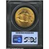 Image 2 : 1908 $20 No Motto, Wells Fargo MS66 PCGS. A gorgeously preserved Gem that has satiny luster and rich