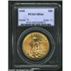 Image 1 : 1910 $20 MS64 PCGS. Well struck and exquisitely preserved, with exceptionally bright green-gold and.