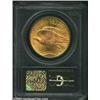 Image 2 : 1910 $20 MS64 PCGS. Soft, frosted mint luster covers both sides of this attractive near-Gem example.
