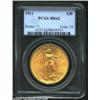 Image 1 : 1911 $20 MS62 PCGS. Olive-gold in color, the surfaces exhibit an appreciably sharp strike for the ty