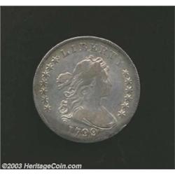 1799/8 S$1 13 Stars Reverse VF20 Bent, Rim Damage, Cleaned, Uncertified. B-2, BB-143, R.3. The rim i