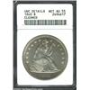 Image 1 : 1840 S$1--Cleaned--ANACS. Unc Details, Net AU55. Well struck with extensive luster and light honey-g