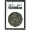 Image 1 : 1850-O S$1--Scratched, Cleaned--ANACS. XF Details, Net Fine 15. Deeply toned over each side with a n