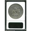 Image 2 : 1860 S$1--Cleaned--ANACS. AU Details, Net XF45. The cleaning has left the surfaces dull and hairline