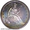 Image 1 : 1864 S$1 PR67 NGC. Perhaps surprising for a proof Silver Dollar from the 1860s, the 1864 is represen