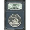 Image 1 : 1876 T$1 Proof, Improperly Cleaned NCS. Type One Obverse, Type Two Reverse. A sharply struck example