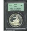 Image 1 : 1876 T$1 PR63 PCGS. Type One obverse, Type Two reverse. The devices have imposing cameo contrast wit