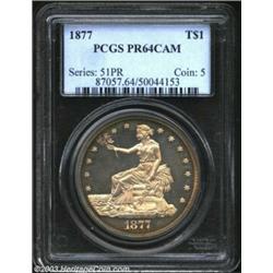 1877 T$1 PR64 Cameo PCGS. A quick glance at the 2003 Guide Book might suggest that the 1877 is the r