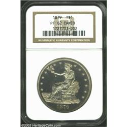1879 T$1 PR62 Cameo NGC. The full striking definition that characterizes both sides is free of criti