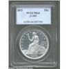 Image 1 : 1873 T$1 Trade Dollar, Judd-1303, Pollock-1445, R.7, PR64 PCGS. Liberty is seated left on the obvers