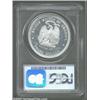Image 2 : 1873 T$1 Trade Dollar, Judd-1303, Pollock-1445, R.7, PR64 PCGS. Liberty is seated left on the obvers