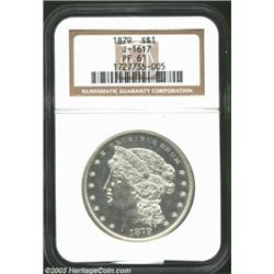 1879 S$1 Metric Dollar, Judd-1617, Pollock-1813, R.3, PR61 NGC. William Barber's Metric Dollar with.