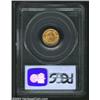 Image 2 : 1854 G$1 Type Two AU58 PCGS. Orange-gold color envelops both sides of this minimally circulated surv