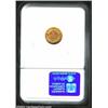 Image 2 : 1854 G$1 Type Two MS60 NGC. Sharply defined throughout with an overlay of light reddish patina. A fe