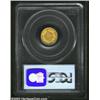 Image 2 : 1855 G$1 MS62 PCGS. Attractive with dominant green-gold shadings, the surfaces brighten to yellow-go