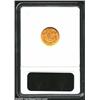 Image 2 : 1861 G$1 MS63 ANACS. A sharply impressed, Choice quality type candidate, the orange-gold surfaces ar