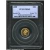 Image 1 : 1888 G$1 MS65 PCGS. Only 16,580 pieces were struck of the 1888 Gold Dollar; however, apparently quit