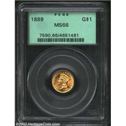 1889 G$1 MS66 PCGS. Another, and even finer representative of this historically significant issue, t