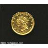 Image 1 : 1850-C $2 1/2 MS60 Cleaned Uncertified. Winter 12-G. Only 9,148 pieces of this date were struck at C