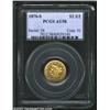 Image 1 : 1870-S $2 1/2 AU58 PCGS. Only 16,000 Quarter Eagles were struck at San Francisco in 1870, making thi