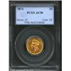 Image 1 : 1874 $3 AU58 PCGS. Bright luster outlines the legends and devices. The fields have honey-gold patina