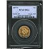 Image 1 : 1877-S $5 MS64 PCGS. The 1877-S is a scarcer Motto Half Eagle with a limited original mintage of 26,