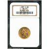 Image 1 : 1881-S $5 MS63 NGC. Even luster shimmers on both sides, its movement unhindered by the presence of m