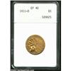 Image 1 : 1911-D $5 XF40 ANACS. The obverse has a couple of very faint reeding marks, but the golden-brown sur